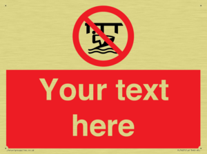 Custom Do not use watercraft in the vicinity of piers